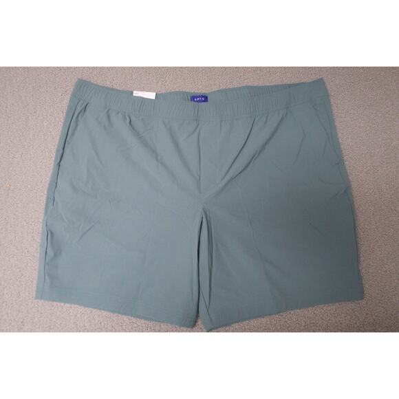 APT.9 Men's Size 4XB 4XL blue Premier Flex Shorts nylon quick dry 9" plus size - Picture 1 of 5